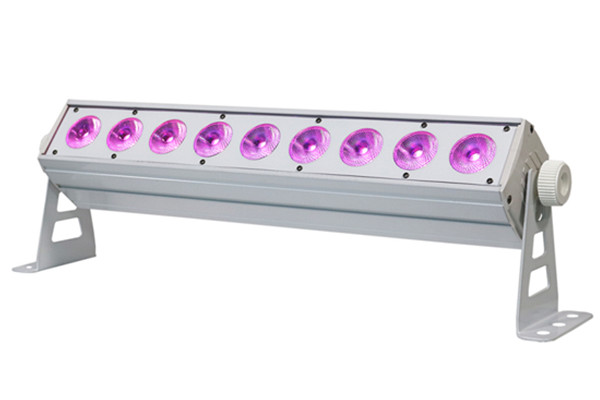 9颗15W RGBWAUV 六合一 LED电池洗墙灯
